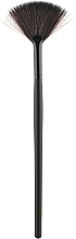 Fragrances, Perfumes, Cosmetics Fan Brush CS-126, black - Cosmo Shop