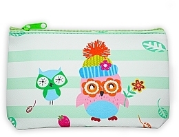 Fragrances, Perfumes, Cosmetics Cosmetic Bag 'Owl', mint white - Dini