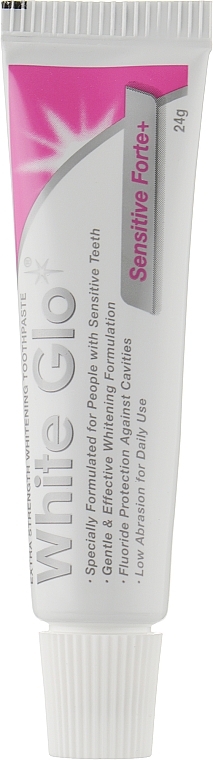 Whitening & Sensitivity Reducing Toothpaste - White Glo Sensitive Forte + — photo N2