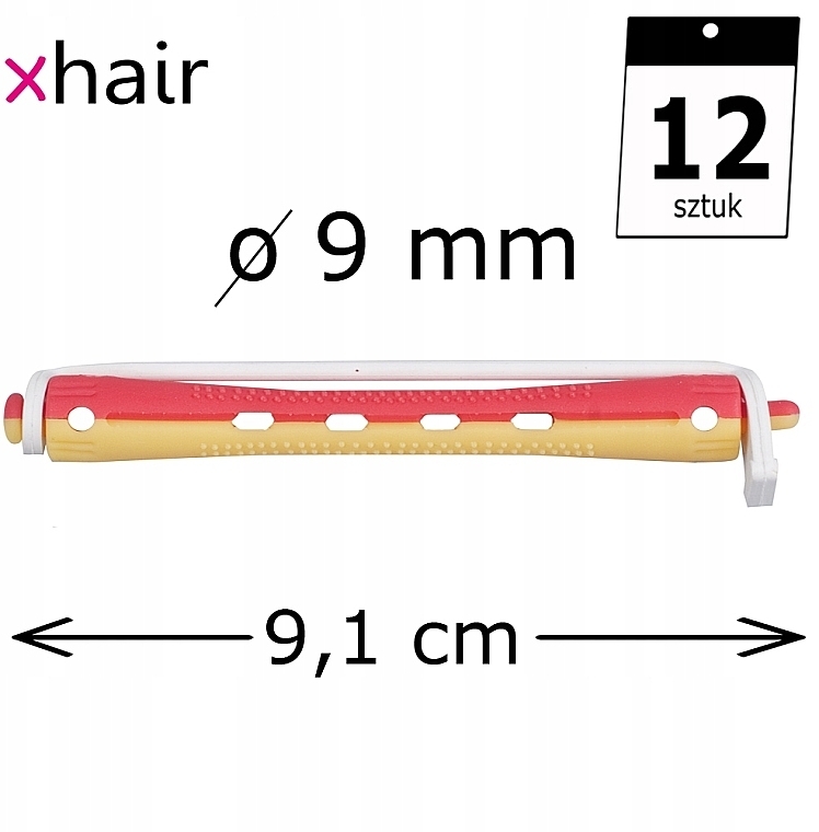 Cold Perm Rods, d9 mm, yellow-red, 12 pcs. - Xhair — photo N2