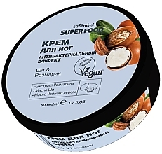 Fragrances, Perfumes, Cosmetics Antibacterial Shea & Rosemary Foot Cream - Cafe Mimi Super Food