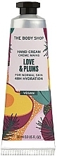 Hand Cream - The Body Shop Love & Plums Hand Cream — photo N1