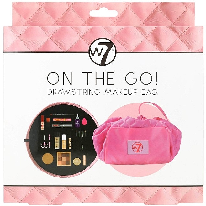 Drawstring Cosmetic Bag - W7 On The Go Drawstring Makeup Bag — photo N1