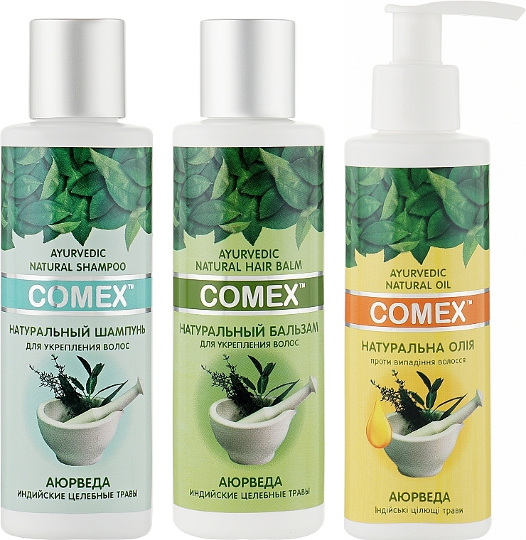 Set "Complex Hair Care" - Comex (smh/150ml + balm/150ml + oil/150ml) — photo N1