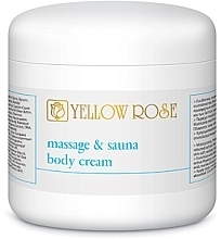 Fragrances, Perfumes, Cosmetics Sauna Body Cream with Massage Effect - Yellow Rose Massage And Sauna Body Cream (Salon Size)