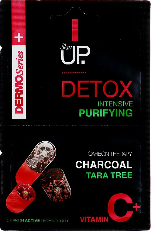 Intensive Purifying Face Mask with Charcoal, Tara Tree & Vitamin C - Verona Laboratories DermoSerier Skin Up Face Mask — photo N5