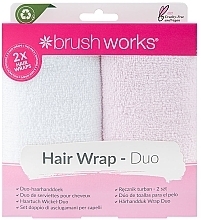 Hair Towel Set - Brushworks Hair Towel Wrap Duo — photo N1