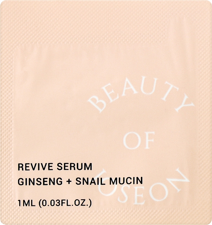 Ginseng & Snail Mucin Face Serum - Beauty Of Joseon Repair Serum Ginseng + Snail Mucin (sample) — photo N1