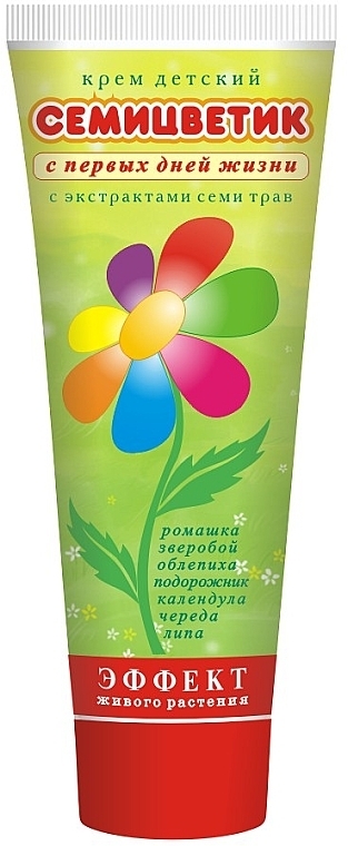 Kids 7 Herbs Cream "Semitsvetik" - Fitodoctor — photo N3