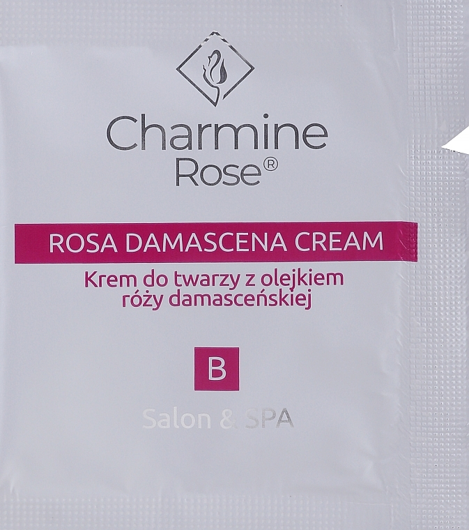 Face Cream with Damask Rose Oil - Charmine Rose Rosa Damascena Cream (sample) — photo N1