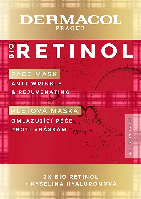 Retinol Face Mask - Dermacol Bio Retinol Face Mask — photo N1