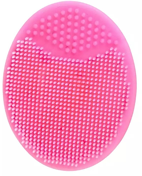 Silicone Face Cleansing Brush, pink - Sleek Shine — photo N1
