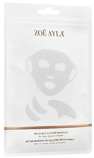 Reusable Silicone Mask Set for Face, Brows & Eyes - Zoë Ayla Reusable Silicone Mask Kit — photo N1