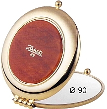 Fragrances, Perfumes, Cosmetics Pocket Mirror, magnification X3, 90mm - Janeke Gold Mirror