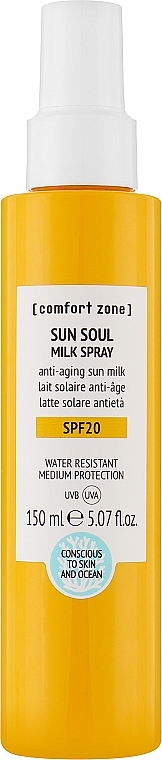 Sunscreen Spray - Comfort Zone Sun Soul Milk Spray SPF20 — photo N1