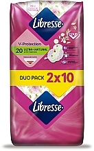 Sanitary Pads, 20 pcs - Libresse 20 Ultra Thin Aloe Vera&Camomile Normal Soft — photo N1