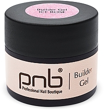 Nail Builder Gel, pink - PNB UV/LED Builder Gel Ice Rose — photo N2