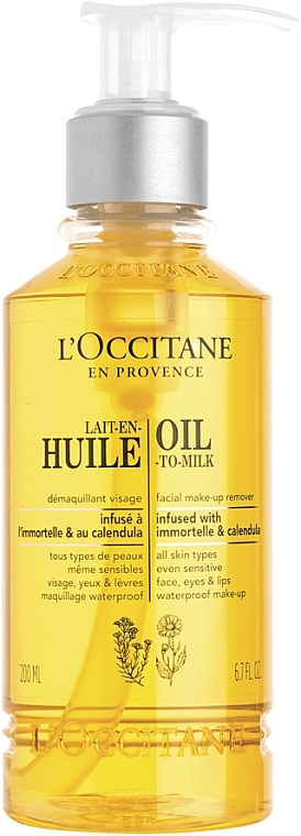 Makeup Remover Oil - L'Occitane Oil-to-Milk Face Makeup Remover — photo N1