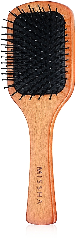 Hairbrush - Missha Wooden Cushion Medium Hair Brush — photo N3