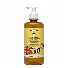 Calendula & Mint Hair & Body Wash with Dispenser - Apivita Mini Bees Gentle Kids Hair & Body Wash — photo N1