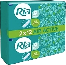 Fragrances, Perfumes, Cosmetics Sanitary Pads without Wings - Ria Air Active Normal Duopack