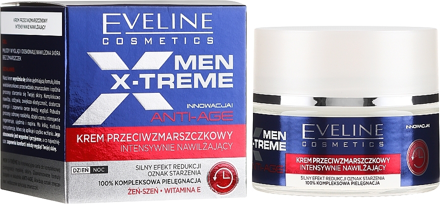 Intensive Anti-Wrinkle Cream - Eveline Cosmetics Men Extreme Anti-Age Cream — photo N1