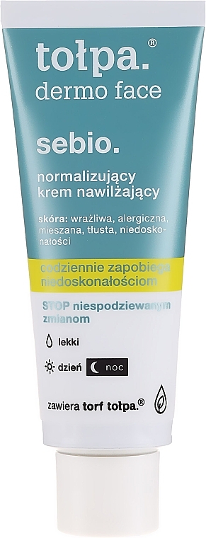 Normalizing Moisturizing Face Cream - Tolpa Dermo Sebio Face Cream — photo N4