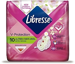 Podpaski, 10 szt. - Libresse 10 Ultra Thin Aloe Vera&Camomile Normal Soft — photo N2