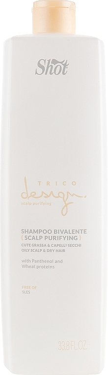 Dual Action Shampoo for Oily Scalp - Shot Trico Design Skin Purifying Bivalente Shampoo — photo N5