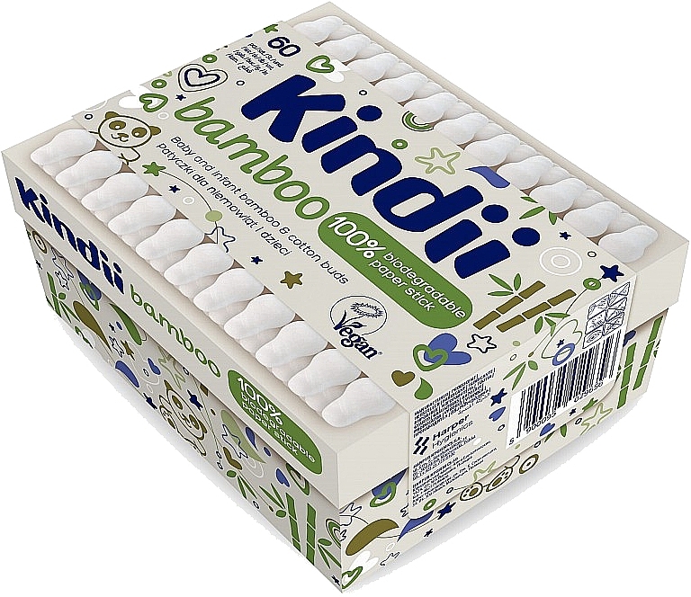 Baby Cotton Buds - Kindii Bamboo Cotton Buds — photo N1