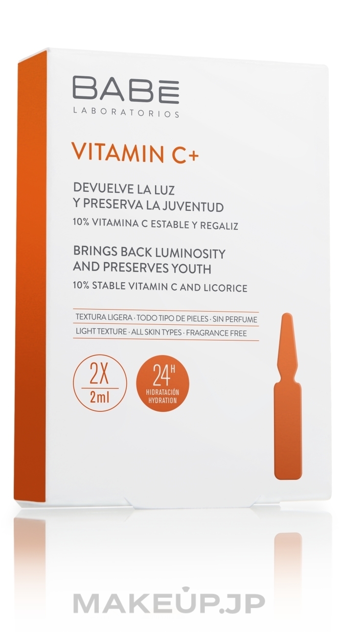 Depigmenting Antioxidant Concentrate - Babe Laboratorios Vitamin C+ Ampoules — photo 2 x 2 ml