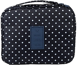 Fragrances, Perfumes, Cosmetics Cosmetic Bag, polka dot, dark blue - Ecarla KS10WZ4