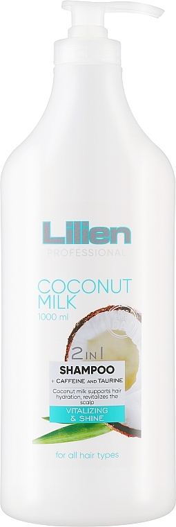 Shampoo for All Hair Types - Lilien Coconut Milk 2v1 Shampoo — photo N3