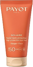 Fragrances, Perfumes, Cosmetics Sunscreen Face Fluid - Payot Solaire High Protection Sun Fluid SPF50