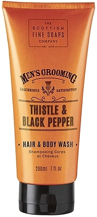 Shower Gel-Shampoo - Scottish Fine Soaps Men's Thistle & Black Pepper Hair Body Wash — photo N1