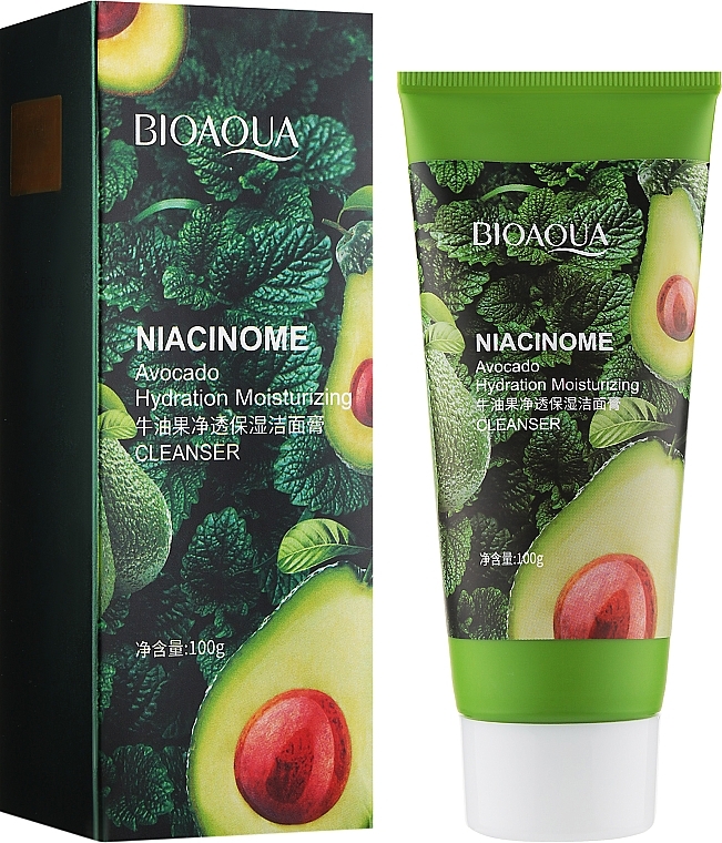 Moisturizing Face Cleansing Foam - Bioaqua Niacinome Avocado Cleanser — photo N2