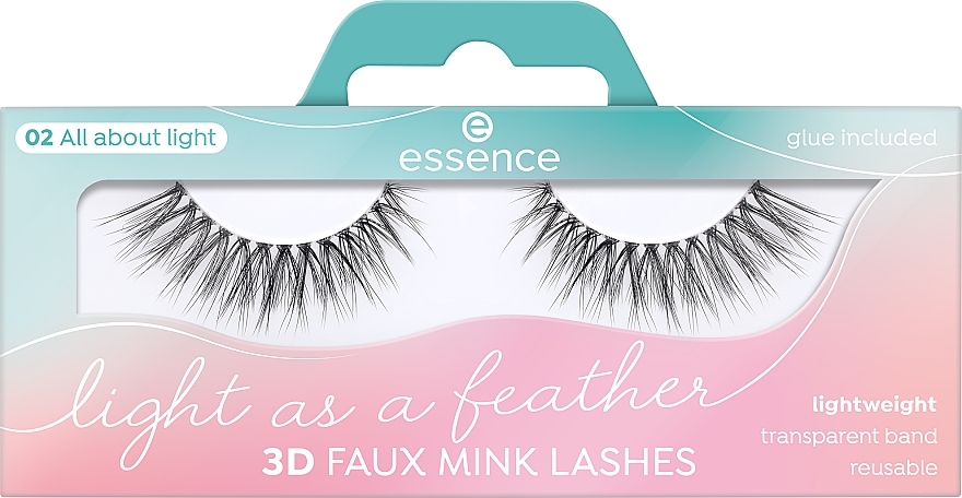 False Lashes - Essence Light As A Feather 3D Faux Mink Lashes 02 All About Light — photo N3