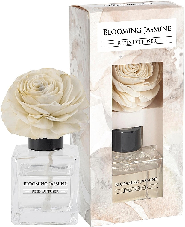 Fragrance Diffuser 'Blooming Jasmine' - Bispol Premium Line Blooming Jasmine Reed Diffuser — photo N1