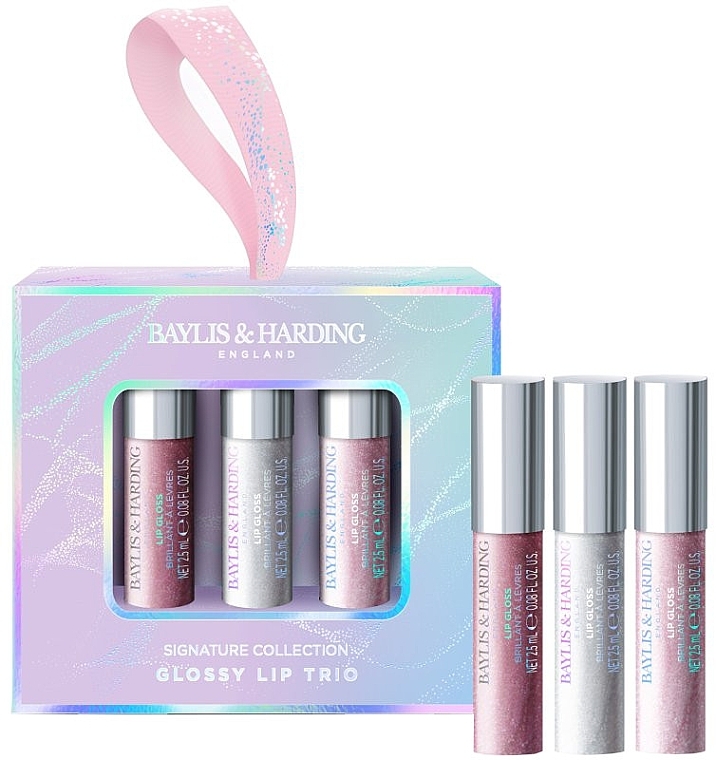 Baylis & Harding Jojoba Glossy Lip Trio Gift Set (lip/gloss/3x2.5ml) - Baylis & Harding Jojoba Glossy Lip Trio Gift Set (lip/gloss/3x2.5ml) — photo N1