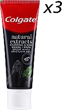 Whitening Toothpaste - Colgate Natural Extracts Charcoal & Mint 93% With Naturally Derived Ingredients — photo N2