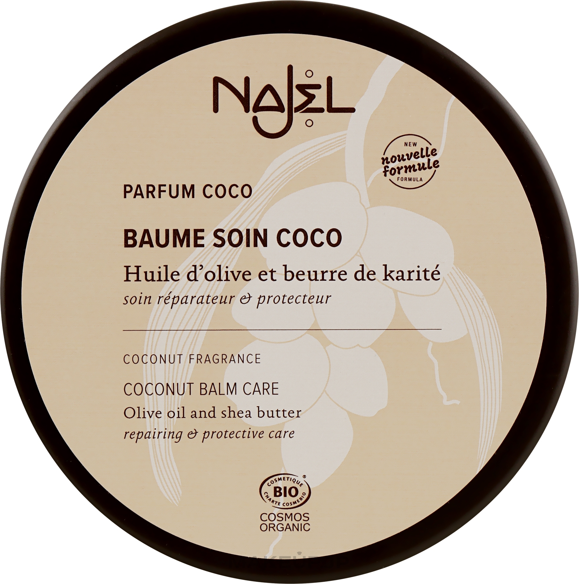 Coconut Hair & Skin Care Balm - Najel Parfum Coco — photo 100 g