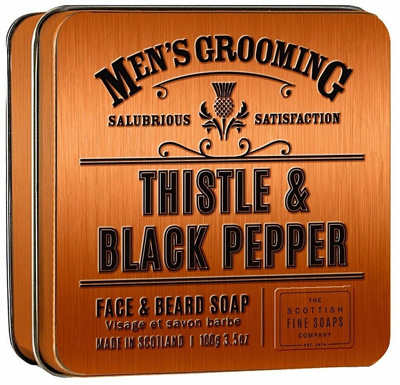 Scottish Fine Soaps Men’s Grooming Thistle & Black Pepper - Soap — photo N1