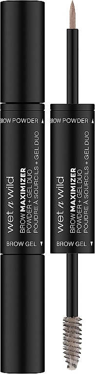 Brow Gel 2-in-1 - Wet N Wild Brow Maximizer Powder + Gel Duo — photo N1