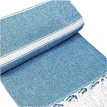 Striped Hammam Towel, blue - Yeye — photo N1