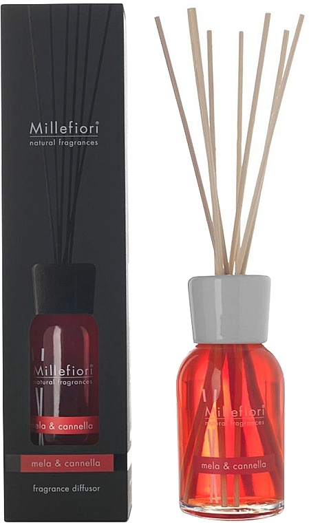 Apple & Cinnamon Reed Diffuser - Millefiori Milano Natural Diffuser Mela & Cannella — photo N1