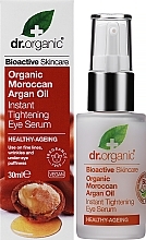 Eye Serum "Moroccan Argan Oil" - Dr. Organic Bioactive Skincare Moroccan Argan Oil Tightening Eye Serum — photo N2