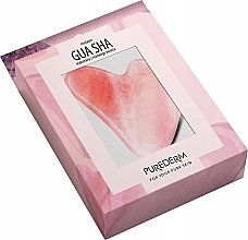 グアシャ フェイス マッサージャー& スクレーパー、ローズクォーツ - Purederm Rose Quartz — photo N2