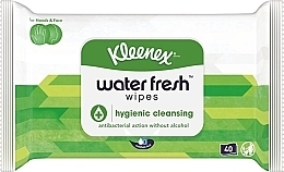 Fragrances, Perfumes, Cosmetics Antibacterial Wet Wipes "Water Fresh", 40 pcs - Kleenex Water Fresh Wipes