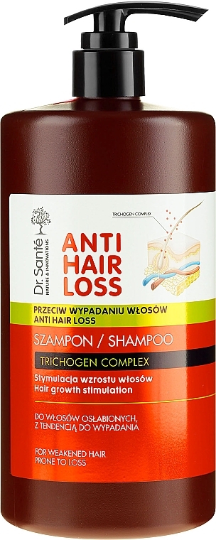 Weak & Loss-Prone Hair Shampoo with Pump - Dr. Sante Anti Hair Loss Shampoo — photo N1
