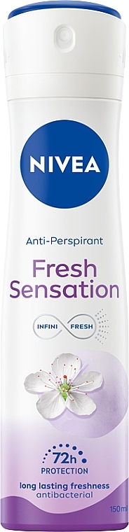 Deodorant Antiperspirant Spray for Women - Nivea Fresh Sensation Antiperspirant Antibacterial — photo N1